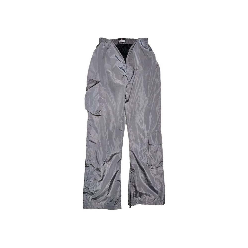 Varenne‎ V Cut Cargo Slush Pants in Stone Grey Women's XL Zippers